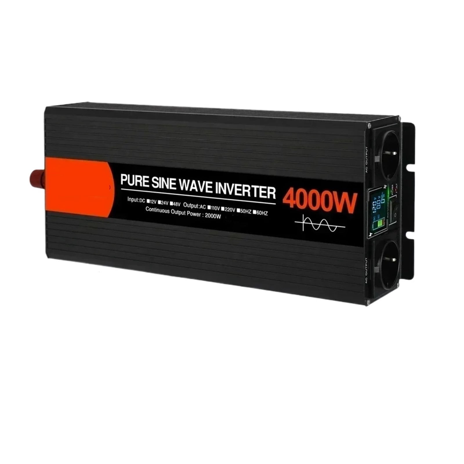 Pure Sine Wave Solar Inverter 4000W DC 12V 24V 48V To AC 220 50Hz 60Hz ...