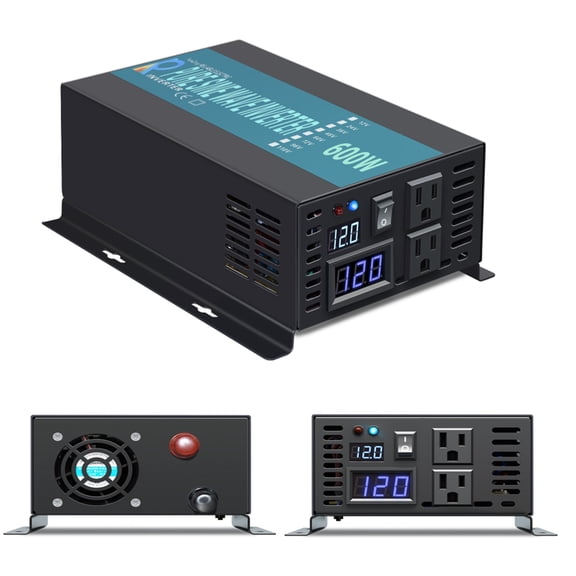 Pure Sine Wave Solar Inverter 600W Portable Power Inverter Converter DC to AC Home Power Supply ,Safety Design
