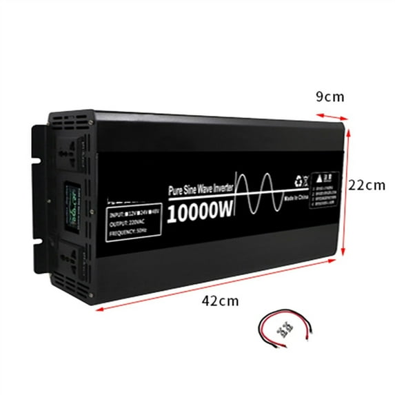 Pure Sine Wave Solor Inverter 3000W 3500W 4500W 7000W 10000W 12V 220 50/60Hz Frequency Converter For Home AC Voltage Uninterruptible Power Supply ,Powerful Output