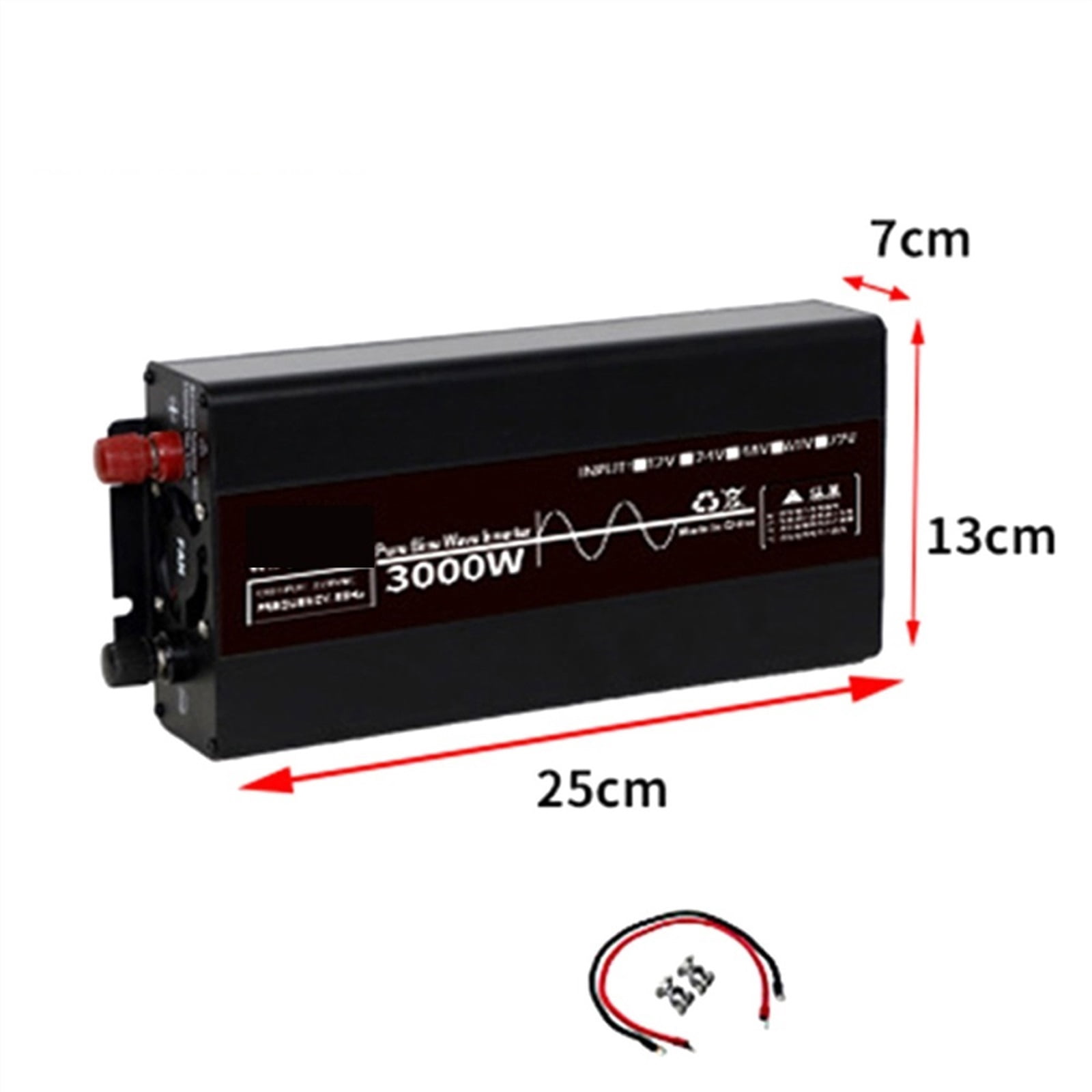 Pure Sine Wave Solor Inverter 3000W 3500W 4500W 7000W 10000W 12V 220 50/60Hz Frequency Converter For Home AC Voltage Uninterruptible Power Supply ,Powerful Output