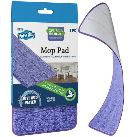 Pure-Sky Ultra Microfiber Mop Pads Magic Deep Clean Damp Mop Floor Cleaner Microfiber Cloth - JUST ADD Water No Detergents Needed Microfiber Mop Refill Replacement for Wet Mop and Dry Dust Mop