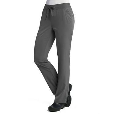 Pure Soft Women's Modern Zip Hem Yoga Scrub Pant