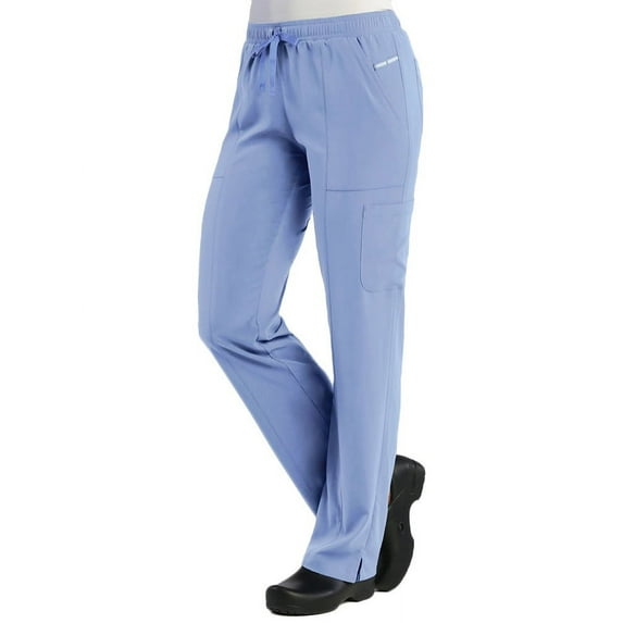 Pure Soft Women's Relaxed Fit Drawstring Cargo Scrub Pant