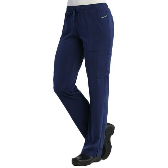 Pure Soft Women's Relaxed Fit Drawstring Cargo Scrub Pant