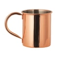 thumbnail image 1 of Pure Solid Copper Moscow Mule Mug 14oz | Hammered Tin Cup for Chilled Cocktails & Drinks | Premium Bar Quality Drinking Cups Set of 2 [Note: Count Assumed], PRYESS, 1 of 2
