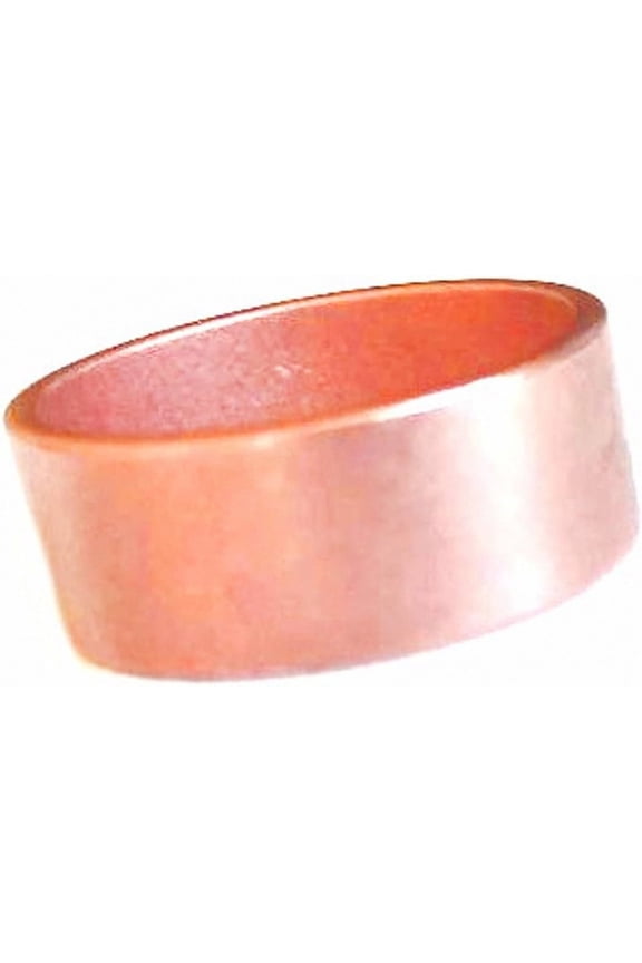 Pure Solid Wide Copper Ring 8mm Smooth Plain Texture Made in USA