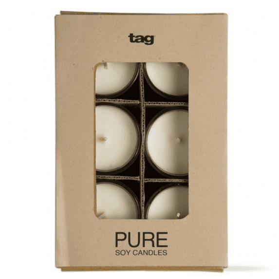 TAG Pure Soy Candle Votives, Box of 6 (G12410)