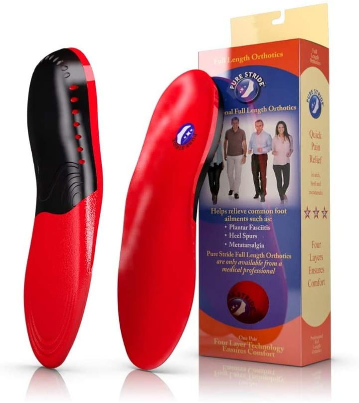 Pure Stride Full Length Orthotics Men s 6 6.5 Women s 8 8.5 Arch Supports