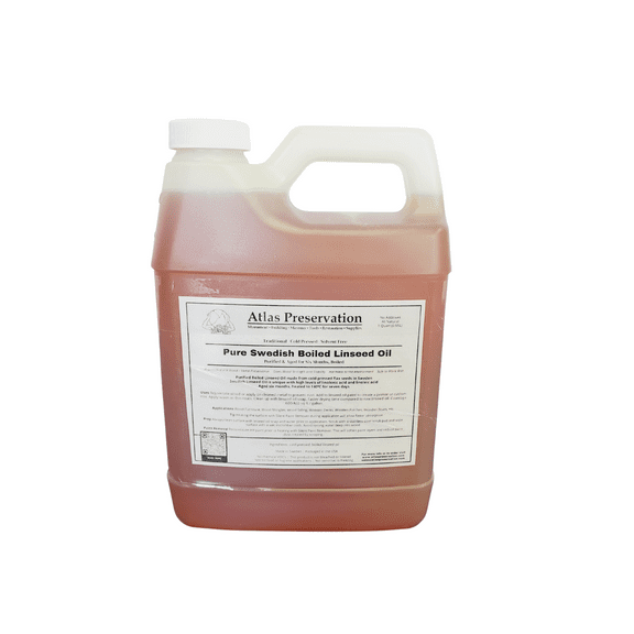 Pure Swedish Boiled Linseed Oil - 1 Quart