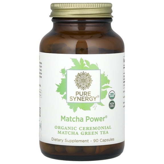 Pure Synergy Matcha Power, 90 Capsules (500 mg per Capsule)