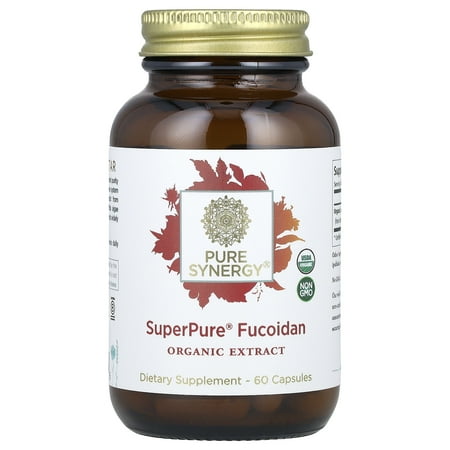 Pure Synergy SuperPure® Fucoidan, 60 Capsules (100 mg Capsule)