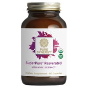 Pure Synergy SuperPure  Resveratrol, 60 Capsules