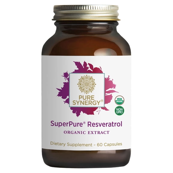 Pure Synergy SuperPure Resveratrol, 60 Capsules