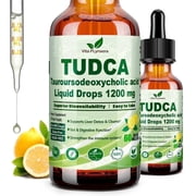 Vitaplynxera TUDCA 1200mg Liquid Drops | Bile Salts Supplement for Liver Support, Gallbladder Cleanse & Gut Health