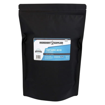 Pure Tartaric Acid - 5 Pound - USP Food and Pharmaceutical Grade - Highest Purity