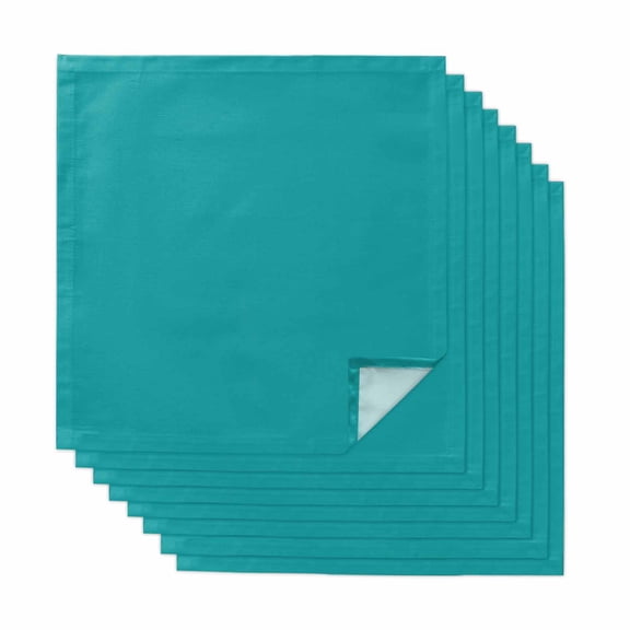 Pure Teal Green Cloth Napkins, Simple Solid Color Washable and Reusable Dinner Napkins Set of 8, Table Napkin for Kitchen Party Birthday Wedding Hotel Housewarming 20"x20"