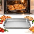 Cake Rasing Pure Titanium Baking Sheet Pan, Lightweight Raised Rim Oven Tray ...