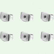 Pure Titanium Earring Backs Replacements, Hypoallergenic, Secure Ear Locking for Studs