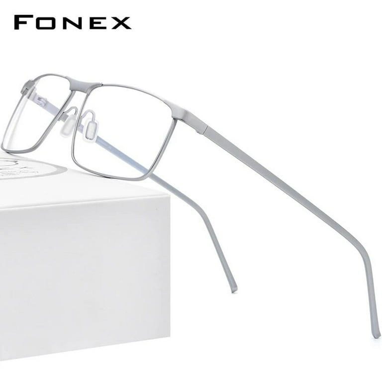 Pure Titanium Glasses Frame Men Square Eyewear 2020 New Male Full Prescription Optical Myopia Korean Eyeglasses Frame 8550 Silver Walmart