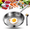 thumbnail image 1 of Pure Titanium Hammered Pan Pro, TITAnium Frying Pan for Cooking, Pure Titanium Wok with Lid, Non-Stick Nutri Pans, Scratch-Resistant, Dishwasher Safe, Compatible All Stovetops (Without lid, M+L+XL), 1 of 7