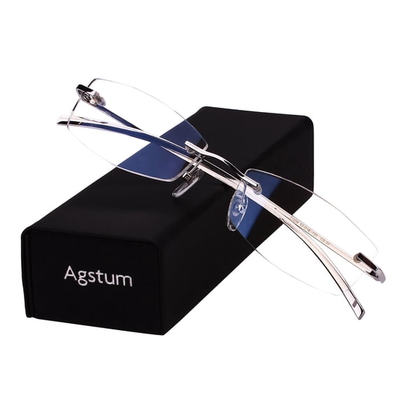 Pure Titanium Lightweight Rimless Optical Glasses Frame Ultra Light Durable Eyeglasses for Men Women
