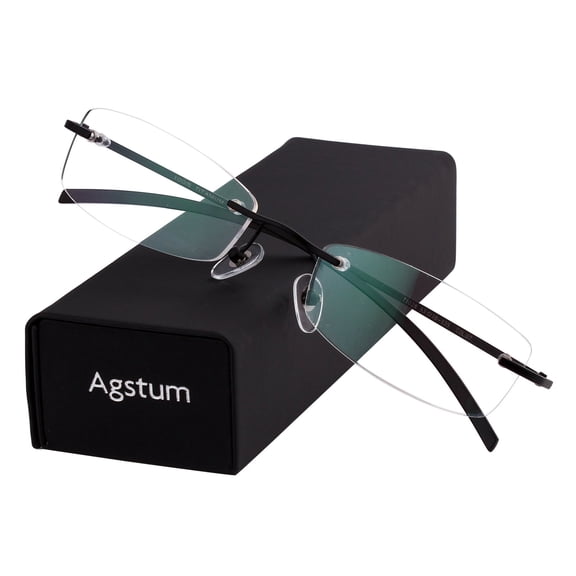 Pure Titanium Lightweight Rimless Optical Glasses Frame Ultra Light Durable Eyeglasses for Men Women