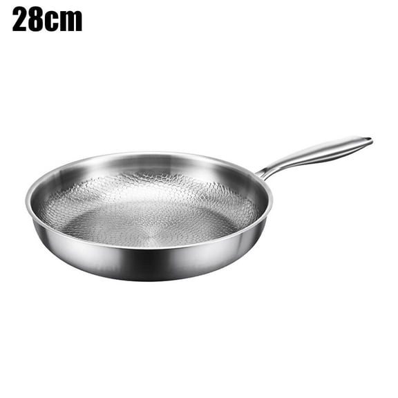 Pure Titanium Pan, 100 Titanium Pans for Cooking Non Stick, Stainless Steel Hammered Pan Pro with Lid