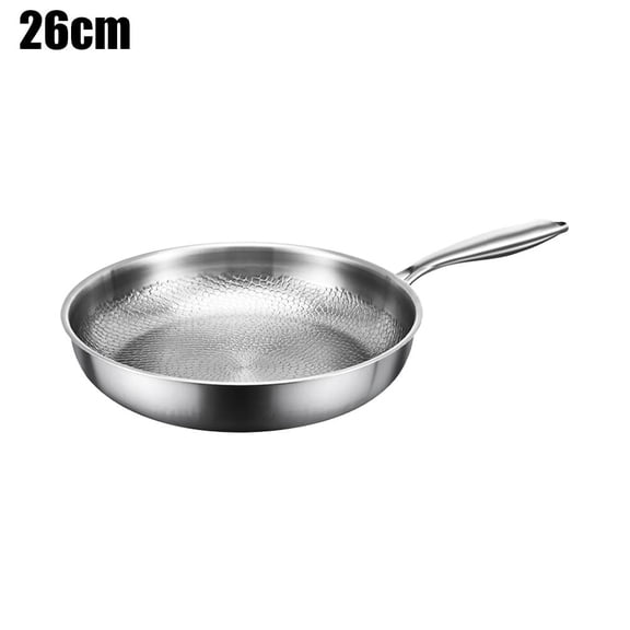 Pure Titanium Pan, 100 Titanium Pans for Cooking Non Stick, Stainless Steel Hammered Pan Pro with Lid