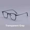 Pure Titanium Rectangular Frame Eyeglasses Man Business Style Acetate Square Myopia Lenses