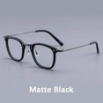 Pure Titanium Rectangular Frame Eyeglasses Man Business Style Acetate Square Myopia Lenses