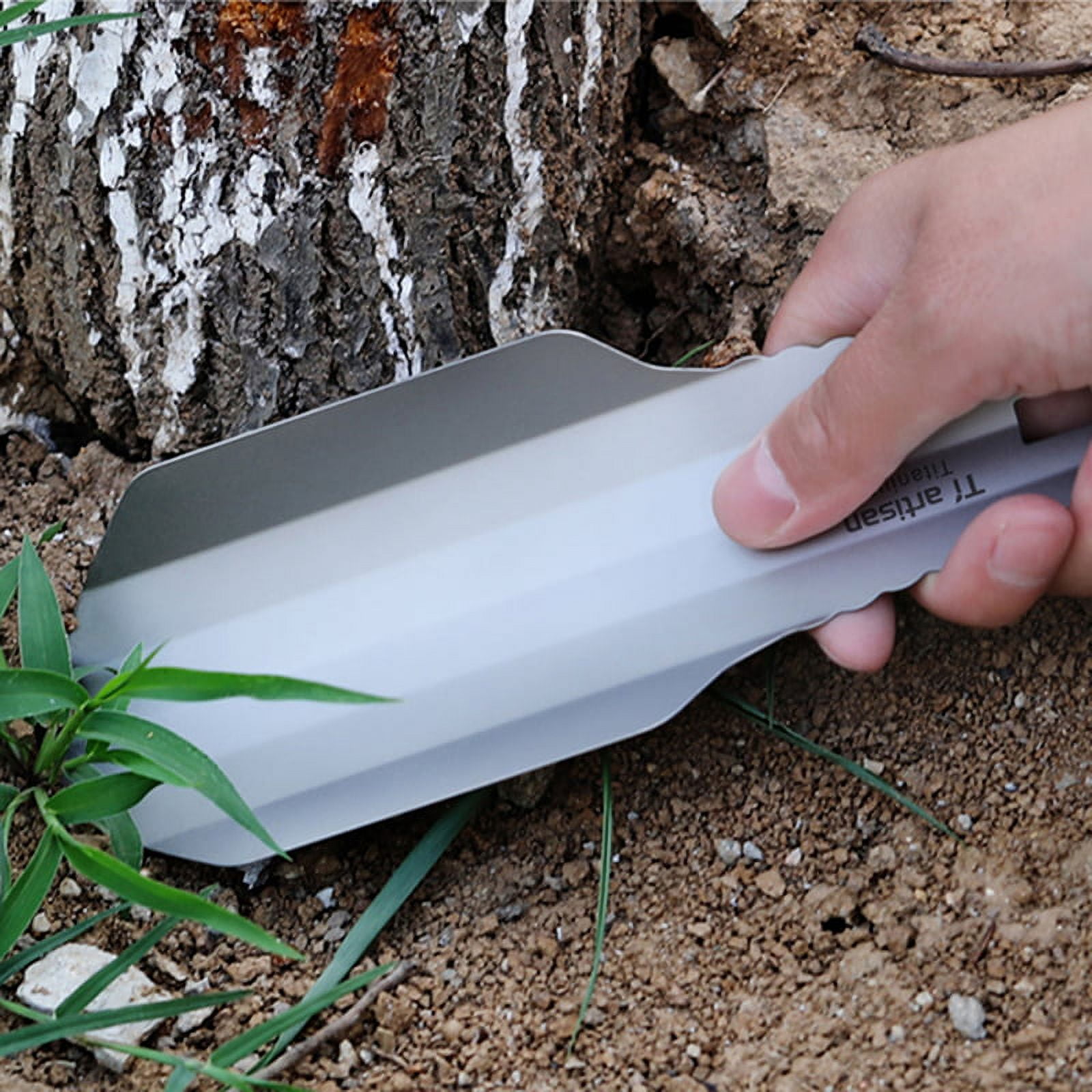 Pure Titanium Ultralight Backpacking Potty Trowel Outdoor Compact Poop