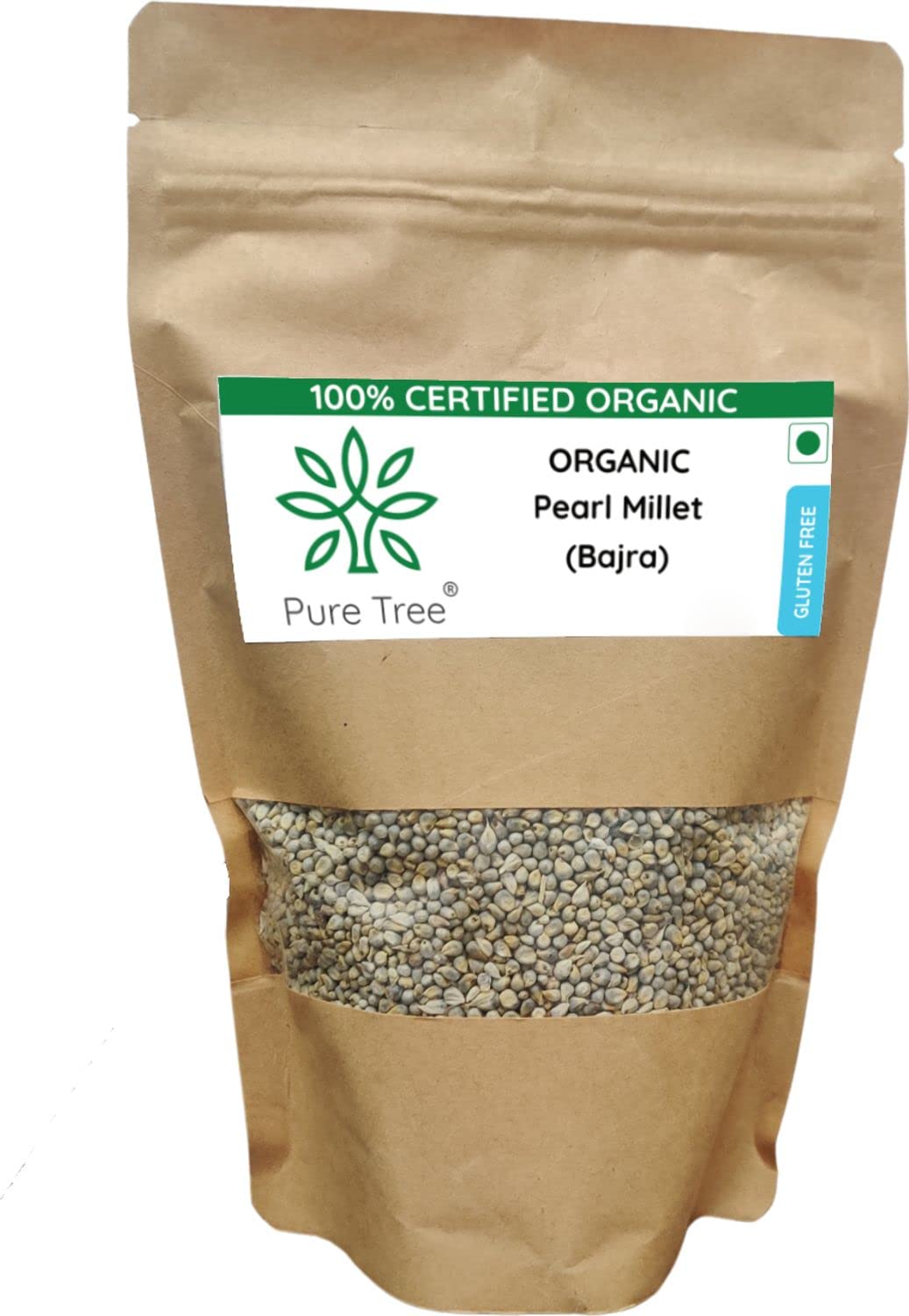 Pure Tree Certified Organic Bajra Millet 900 G Pearl Millet