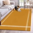 thumbnail image 1 of Pure Turmeric Area Rug 4x6 FT, Non Slip Kids Room Carpet, Simple Solid Color Washable Soft Floor Carpet Non-Shedding Throw Rug for Dorm Kitchen Study Room Home Office Bedside, 1 of 9
