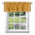 thumbnail image 1 of Pure Turmeric Kitchen Curtain Valances for Windows Farmhouse Short Curtains, Simple Solid Color Rod Pocket Valance Curtain for Bedroom Cafe Living Room 42"x12", 1 of 8