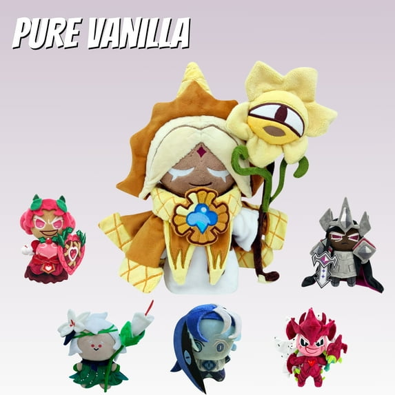 Pure Vanilla Cookie Plush - 9.84 Inch Official Merch, Soft Stuffed Toy, Gothic Halloween Collectible