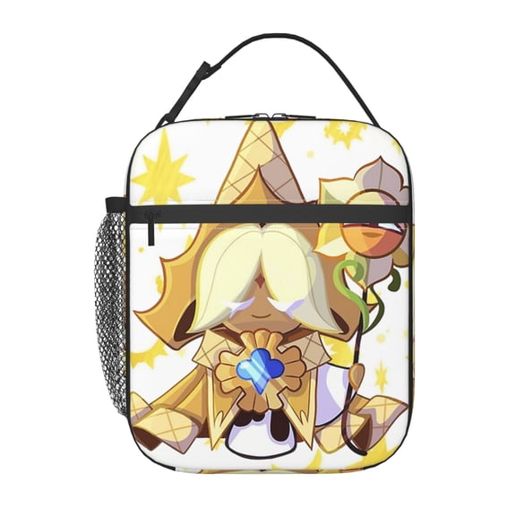 Pure Vanilla Cookie Run Portable Lunch Bags Tote Shoulder Bag Insulated Lunch Box Picnic Beach Work