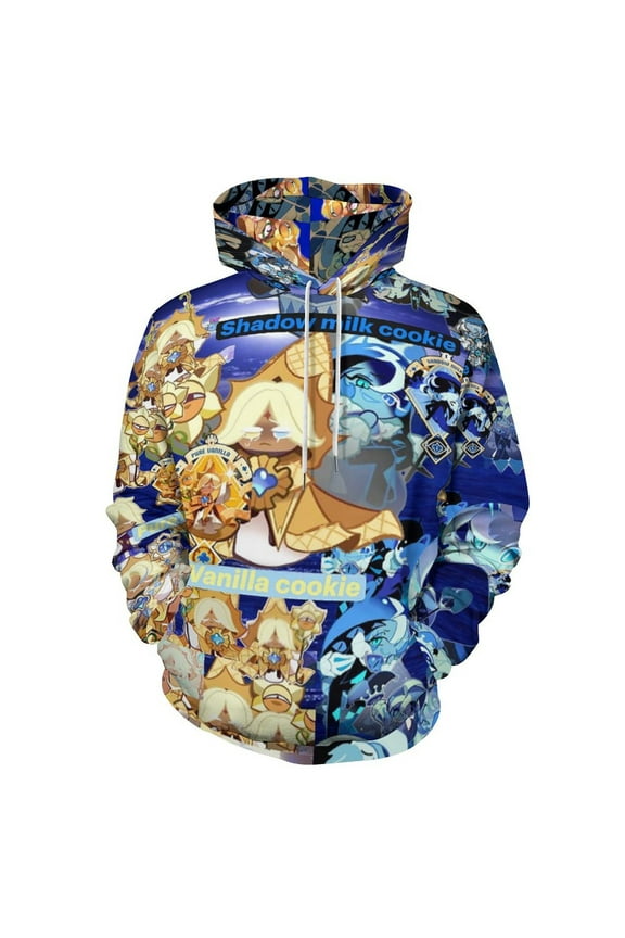 Pure Vanilla Shadow Milk Cookie Casual Hoodie Jacket Hooded Long Sleeves Sweatshirt Pullover Sweaters Women Men