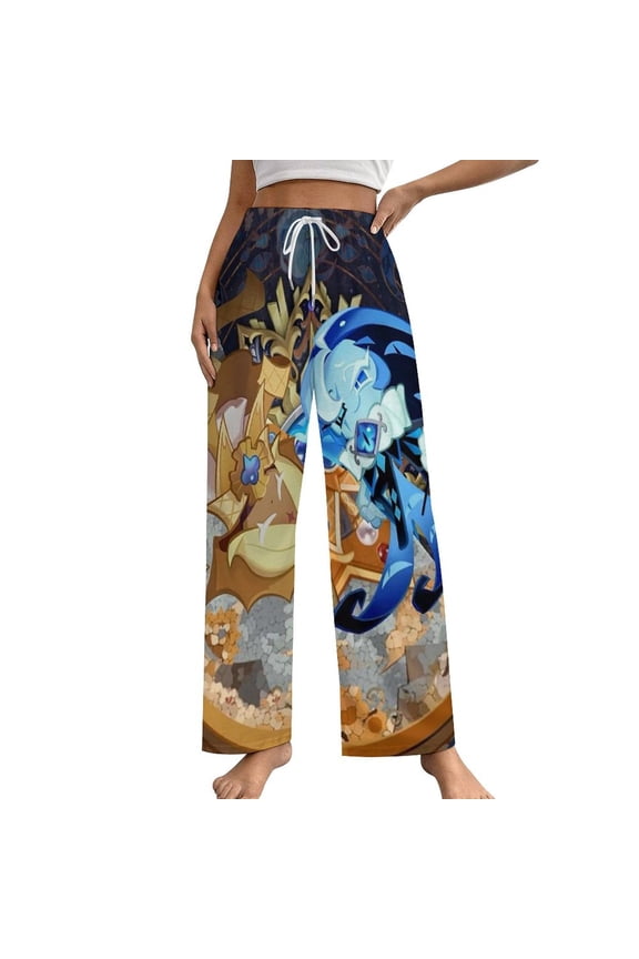 Pure Vanilla Shadow Milk Cookie Home Pajamas Long Pants Ladies Pjs Sleepwear Pant Pajama Women