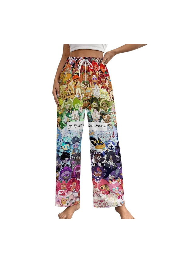 Pure Vanilla Shadow Milk Cookie Home Pajamas Long Pants Ladies Pjs Sleepwear Pant Pajama Women