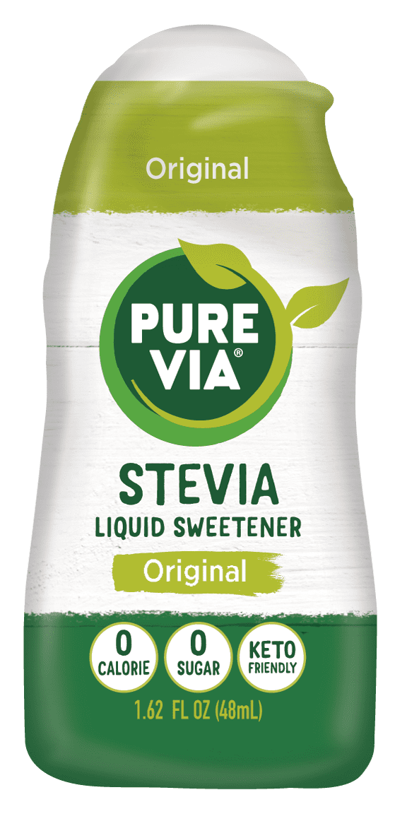 Pure Via All Natural Stevia Liquid Sweetener, No Sugar, 1.62 oz