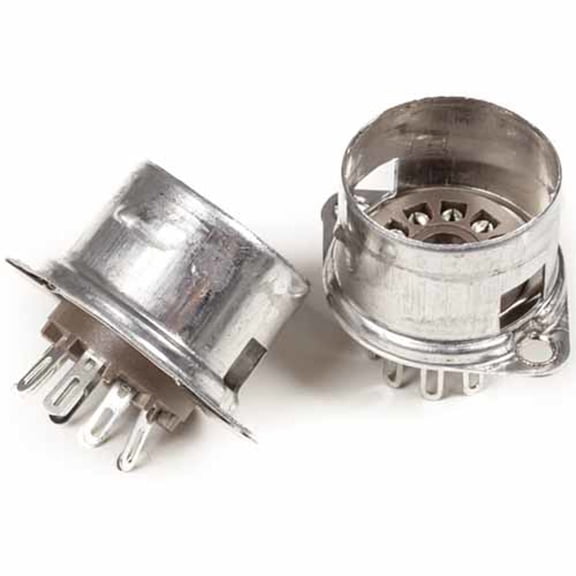 Fender 9 Pin Replacement Socket for Vintage and Modern Tube Amplifiers, 2 Pack