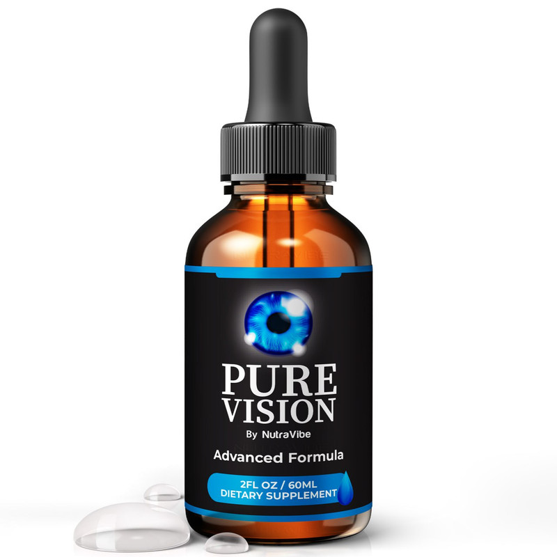 Purevision Spray Pure Vision Drops – Daily Eye Care Formula with Original Blend to ...