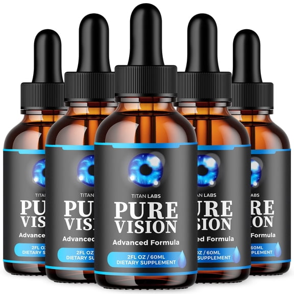 Pure Vision Vision Support Drops Advanced Formula Eye Health Supplement PureVision 150 Servings