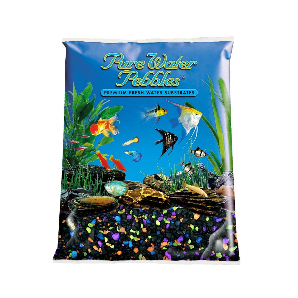 Pure Water Pebbles Aquarium Gravel, 5Pound, Lasernite Glo