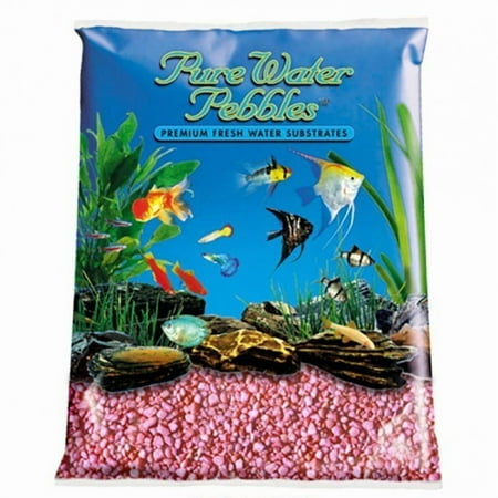 Pure Water Pebbles Aquarium Gravel - Neon Pink(5 Pound) - DS
