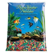 WORLDWIDE Pure Water Pebbles Aquarium Gravel - Neon Rainbow - 5 lbs (3.1-6.3 mm Grain)