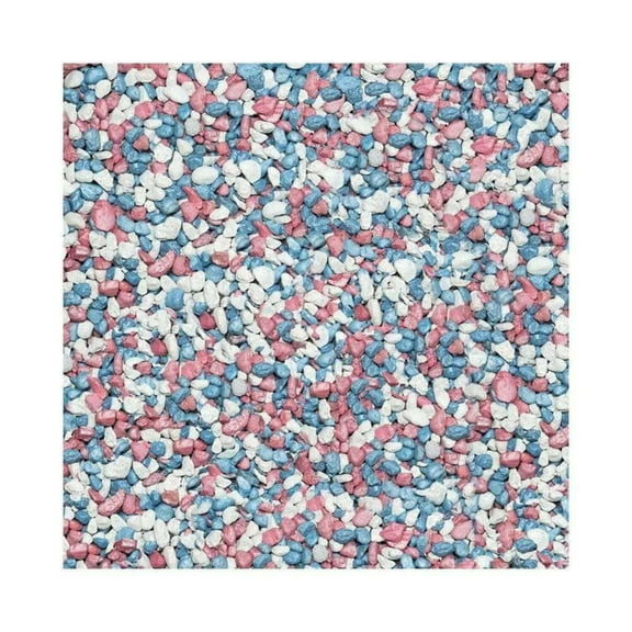 Pure Water Pebbles Premium Fresh Water Frosted Aquarium Gravel Pastel Rainbow, 1ea/5 lb