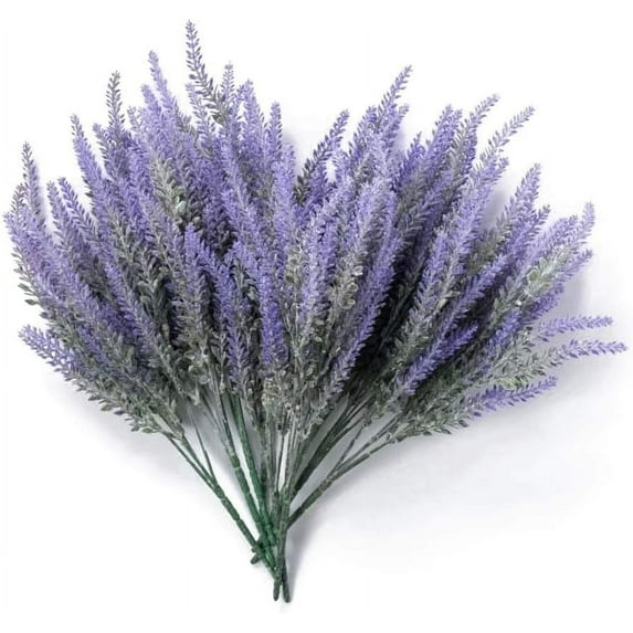 Pure White Artificial Lavender, 4 Bouquets For Year-Round Wedding Decor, Table Centerpieces, Outdoor Decorations, Ideal For Creating DIY Bouquets, Christmas Decoration