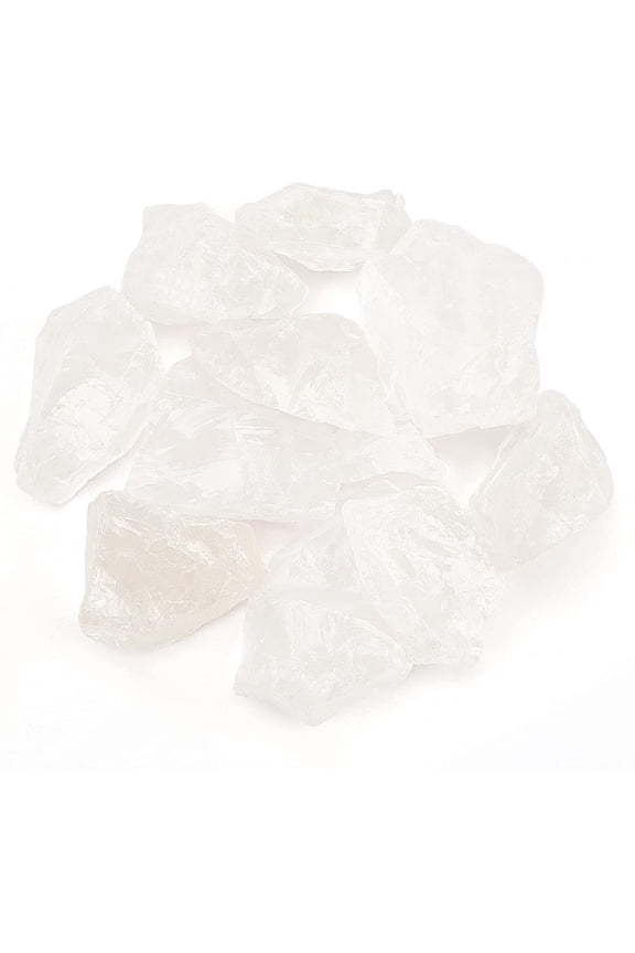 Pure White Raw Natural Rock Crystal Quartz Stone, Rough Clear Quartz Crystal Stone, Natural Clear Quartz Points Stones, Raw Crystal Collection Natural Rock Crystal Quartz Stone